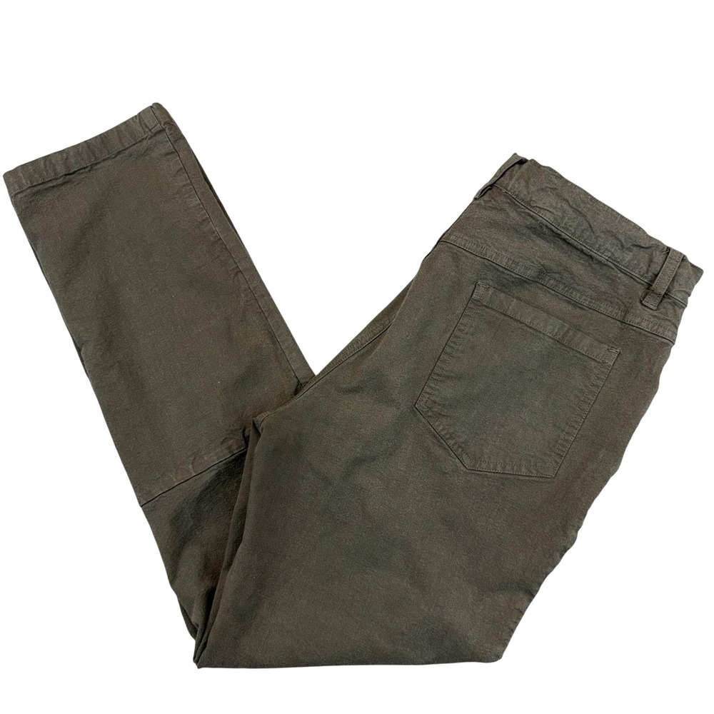 Free Fly Pants Mens 32x30 Green Canvas Chino 5 Pocket Casual Outdoor Hike *32x27